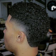 Shoet Hair, Waves Haircut, Shaved Hair Designs, Men Haircut Curly Hair