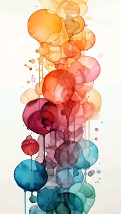 Abstract watercolor painting focusing on circular shapes, with a harmonious blend of soft colors on textured paper. Circles Abstract Art, Abstract Watercolor Paintings Creative, Modern Watercolor Art Inspiration, Circular Abstract Art, Watercolour Poster, Background For Poster, Modern Watercolor Paintings, Abstract Watercolor Background, Modern Watercolor Art