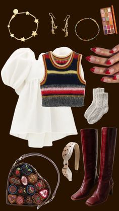 fall fits? #ootd #fall #polyvore 1960s Coquette, Outfit Shifting, Virtual Outfits, Thrift Inspo, Modest Clothes, College Fits, Ootd Fall, Sweater Vests, Style Watch