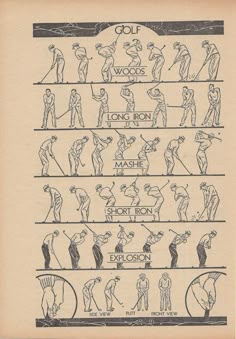 an old book with pictures of people in different positions and numbers on the page,