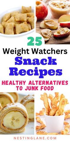 25 weight watchers snack recipes that are healthy alternatives to junk food for lunch