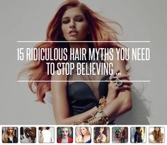 15 #Ridiculous Hair Myths You Need to Stop #Believing ... →  Hair #Split Hair Myth, Hair Healthy, Comb Hair, Hair Growth, Comb, Hair Makeup, Split, Makeup, Hair