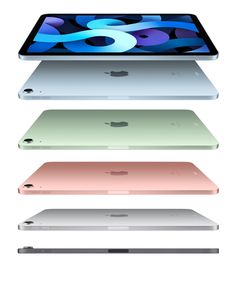 the new ipads are all different colors