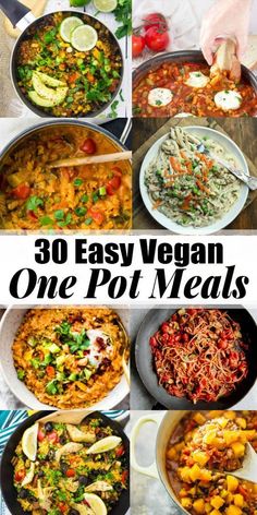 30 easy vegan one pot meals