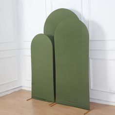 PRICES MAY VARY. Quantity: 3 Backdrop Stand Covers (Different Sizes) Material: Spandex Color: Matte Olive Green Sizes Small Cover: 2ft W x 5ft H Medium Cover: 2.6ft W x 6ft H Large Cover: 3.3ft W x 7ft H Custom Fit for our Round Top Chiara Wedding Backdrop Stands Feature: Double-sided, covers both sides of the stand Pullover cover to get a snug fit MATERIAL: This round top backdrop cover is thicker than vinyl, not easy to wrinkle. Light weight, easy to fold and handling, durable, easy to clean, smooth to touch, elastic, no reflection, use odorless. This can help you create interest and drama in a simple photo and keep the composition elegant and clean. SUITABLE FOR PARTIES: Whether you’re setting up a backdrop for a Weddings, Baby Showers, Birthday Party, Banquet, Ceremony or simply wantin Corporate Backdrop Design, Rectangular Backdrop, Chiara Backdrop, Barn Remodel, Olive Green Weddings, Forest Backdrops, Curtain Backdrops, Draping Fabric