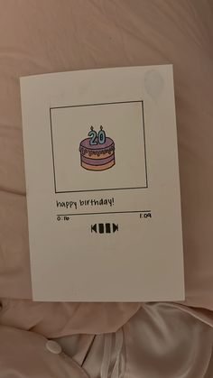 a birthday card with the number twenty on it