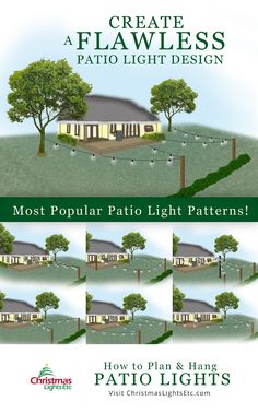 the most popular patio light patterns for lawns and decks are shown in this article