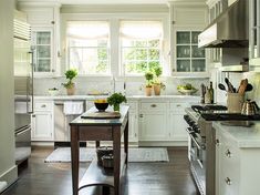 the kitchen is clean and ready for us to use