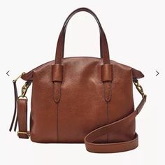 Nwt Fossil Skylar Satchel ** Never Opened** Brand New Fossil Satchel, Fossil Purse, Brown Satchel, Brown Leather Satchel, Brown Leather Handbags, Fossil Bags, Satchel Handbags, Wallet Bag, Leather Satchel