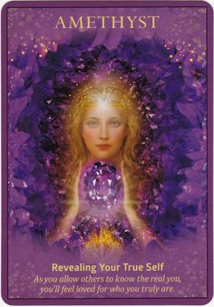 the psychic card for amethyst revealing your true self