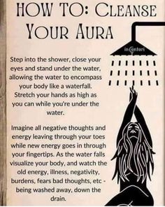 Cleanse Your Aura, Chakra Health, Spiritual Psychology, Bad Thoughts, Healing Affirmations, Energy Healing Spirituality, Spiritual Cleansing, Energy Cleanse, Healing Meditation