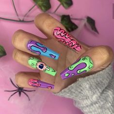 Halloween Toe Nails, Halloween Toes, Wonderland Nails, Rave Nails, Stilleto Nails Designs