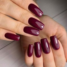 15 Stunning Burgundy Nail Colors for Winter 2023-2024 - thepinkgoose.com Fall Nails 2033, Wine Gel Nail Color, Nail Color For Formal Black Dress, Fall Nails 2023 Color Trends Short Square, Berry Colored Nails, Fall Nail Colors 2023, Popular Nail Colors 2023, November Nails Fall Gel, Novemember Nails