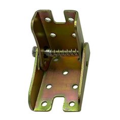 a metal bracket with two holes on it