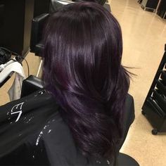 Dark Purple Hair Color, Trendy Hair Color, Dye My Hair, Hair Dye Colors, Hair Inspiration Color