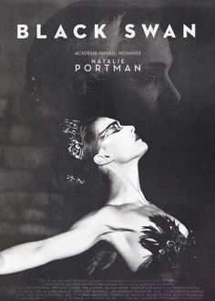 the movie poster for black swan with a woman's face and hands in her hair