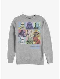 Black Panther Comic, Ugly Holiday Sweater, Dark Side Star Wars, The Rise Of Skywalker, Rise Of Skywalker, Star Wars Sweatshirt, Star Wars Outfits, Star Wars Comics, Color Crew