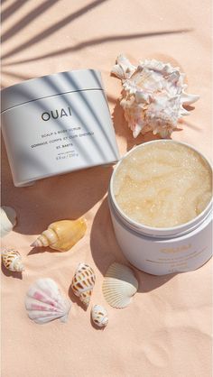 Nourish your body with this OUAI scrub infused with the notes of orange blossom, dragonfruit, tuberose, and Baltic amber. Does wonders for your body and your scalp, and at the same time, it's paraben free! #OUAI #skincare #bodyscrub #scalp #cosmetics #affiliate #ad Ouai St Barts, Free Beauty Samples, Tropical Scent, Scalp Scrub, Exfoliating Body Scrub, Sugar Crystals, Sugar Body Scrub, Sugar Body, St Barts