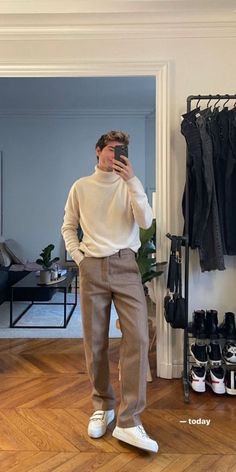 Turtleneck Outfit, Boys Fits, Old Money Style, Cool Outfits For Men