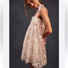 Questions? Leave A Comment Below! So Pretty Boho Embroidery, Free People Mini Dress, Bubble Dress, Rust Dress, Lace Evening Dresses, Ruffle Mini Dress, Denim Mini Dress, Hoco Dresses, All That Glitters