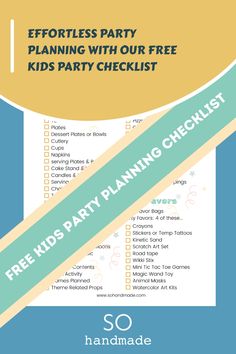 free kids party planning checklist Kids Party Planning, Construction Theme Birthday Party, Party Planning Checklist, Party Checklist, Eco Friendly Kids, Toddler Christmas Gifts