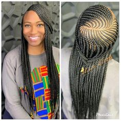 Two Layer Feed In Braids Side Part, Layered Feed In Braids, Protective Styles For Natural Hair Short, Design Braids, Bridal Hair Pieces Boho