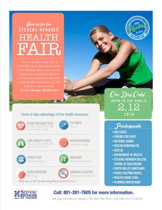 Steven's Henager College- Health Fair Marketing Job, Outreach Program, Fitness Event, Hospital Health