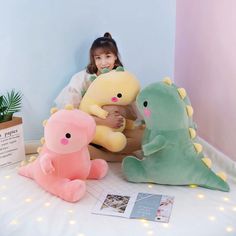 Taco Dino Toys, Dinosaur Plush Toy, Baby Hug, Kawaii Dinosaur, Dinosaur Plush, Sleep Pillow, Cute Dinosaur, Dream Team