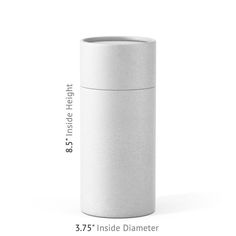 8.5 x 3.75 Paper Tube - White Fragrance Bottles, Office Printers, Fragrance Bottle, Store Shelves, Unboxing Experience, Round Labels, Premium Packaging, Food Packaging Design, Vector Artwork