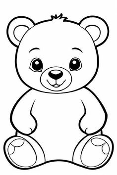 Bear Coloring Page 19 for Kids Frog Coloring Pages, Farm Animal Coloring Pages, Aquatic Animals, Animal Coloring, Kids Discover, Like Animals, Wildlife Animals