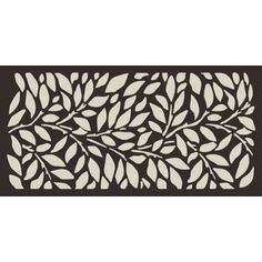 a decorative wall panel with leaves on it