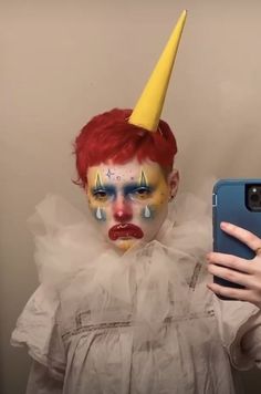 Clown Makeup Drawing Reference, Clown Male Makeup, Angry Clown Makeup, Clown Reference Photo, Men Clown Makeup, Boy Clown Makeup, Guy Clown Makeup, Clown Makeup Male, Crying Clown Makeup