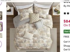 the bedding is on sale for $ 649