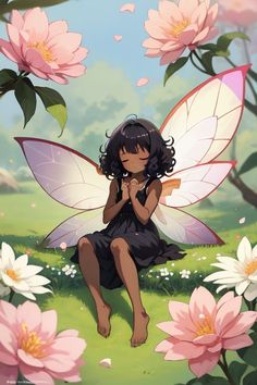 Fairy Reference, Black Fairy Aesthetic, Fae People, Fairy Oc, Lovely Anime, Profile Avatar, Tools Drawing, Stencil Ideas, Black Fairy