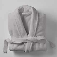 Relax and renew yourself with this classic cotton bathrobe. Crafted from Turkish cotton, this robe transforms any routine into a spa-like experience with its exceptional softness. We love its breathable weave that will feel so welcoming after a steamy shower or soothing bath. Plus, it's quick-drying and machine washable. RE/FINE™ Color: Soft Gray, Size: S/M RE/FINE™ Payten Classic Cotton Bathrobe - GLOBAL in Soft Gray | Size S/M | Birch Lane Renew Yourself, Terry Cloth Bathrobe, Silk Hair Bonnets, Cotton Bathrobe, Soothing Bath, Silk Hair, Soft Hair, Birch Lane, Decorating Coffee Tables