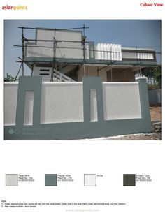 the color scheme for this house is gray and white