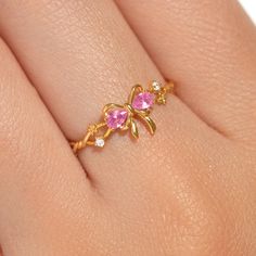 Pretty In Pink Ring – Girls Crew Coquette Christmas Gifts, Girly Bags, Necklace Chain Lengths, Perfect Pink, Pink Ring, Rose Gold Color, Wrap Rings, Jewelry Cleaner, Brass Pendant