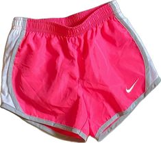 Pink Gym Shorts For Spring, Spring Pink Shorts For Gym, Pink Sports Shorts For Spring, Pink Nike Athletic Shorts For Spring, Pink Athleisure Athletic Shorts, Pink Sportswear Athletic Shorts For Gym, Nike Pink Athletic Shorts For Summer, Nike Pink Athletic Shorts For Spring, Pink Sporty Shorts For Spring