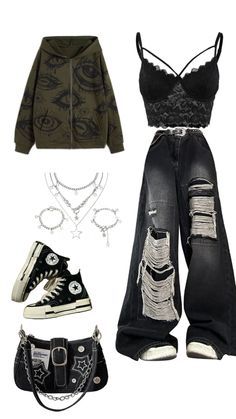 Basic Grunge, Street Style Outfits Casual, 90s Fashion Grunge, Fashion Grunge, Grunge Style