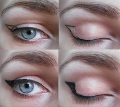 Eye Eyeliner, Winged Eyeliner Makeup, Eyeliner Styles, Hooded Eye Makeup, Hooded Eyes