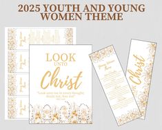 Unlock the inspiration of faith with our beautifully designed bookmarks and posters PDF download of the 2025 LDS Youth Theme, "Look Unto Christ" and the young women theme. This uplifting printable set includes striking wall art and bookmarks, perfect for young women looking to enhance their spiritual journey and engage meaningfully during church events or girls camp. The elegant design not only serves as a daily reminder of faith but also makes for a thoughtful gift that young women will cherish. Crafted with love and a deep understanding of the values central to the LDS community, this print set encourages personal reflection and growth. Whether decorating a bedroom or sharing a powerful message at gatherings, our printable art captures heartfelt sentiments that resonate with youth. Don't Lds Young Women’s Christmas Gifts, Young Women Birthday Gift Ideas, Yw Theme Printable, Girls Camp Gifts, Yw Theme, Lds Youth Theme, Young Women Theme, Gifts For Young Women, Yw Activities