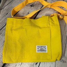 Versatile Carry Options: Hand Tote, Shoulder Bag Or Crossbody Bi - 15 000349 Trendy Yellow Cotton Shoulder Bag, Casual Large Capacity Yellow Canvas Bag, Casual Yellow Canvas Bag For Everyday Use, Casual Yellow Satchel Canvas Bag, Trendy Yellow Shoulder Bag With Pockets, Yellow Cotton Shoulder Bag For School, Trendy Yellow Canvas Shoulder Bag, Casual Yellow Bag For Everyday Use, Casual Yellow Canvas Bag