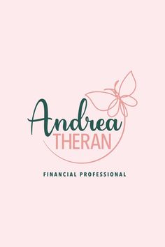 the logo for andrea theran financial professional, with an image of a bow on it