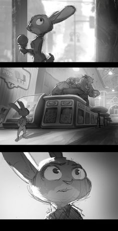 some animation art that is being used to create an animated scene for the movie bugs