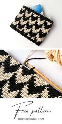 two photos showing the same pattern as they appear to be made out of crochet