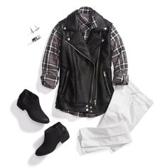 Moto must-haves. Biker-inspired outerwear diversifies in 2016 with vests, new fabrics & simplified silhouettes. #trendalert Utility Vest Outfit, Mens Fashion Dressy, Ladies Dress Design, Style Profile, Fashion Inspiration