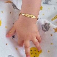 Hurry! Limited stock available. 14K Solid Gold Baby ID Bracelet, Baby Name Bracelet, Personalized Baby Gold Bracelet, Custom Baby Jewelry, Baby Boy Bracelet, Baby Girl Gift, exclusively priced at $83.00 Don't miss out!
#CustomBabyBracelet #BabyGirlGifts #GoldBabyBracelet #PersonalizedBaby #GoldBabyJewelry #BabyNameBracelet #BabyGoldBracelet #BabyNamePlate #BabyBracelet #BabyGirlBracelet Baby Gold Bracelet, Baby Boy Bracelet, Personalised Baby Bracelet, Dangle Cross Earrings, Boys Bracelets, Special Symbols, Baby Cross, Gold Armband