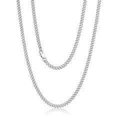 PRICES MAY VARY. Cuban Chain: Cuban link chain for men women with smooth and round surface is high polished and shiny, safe and comfortable to skin. You can wear this chain necklace alone, layered with other silver chain or pair it with your favorite pendant. Material: Stainless steel chain waterproof will never make your neck green. High quality 316L stainless steel cuban link chain for men women with sturdy and durable lobster clasp has long-lasting color retention and wear resistance. Not fad Men Silver Chain, Mens Chain, Chain Necklace Silver, Cuban Chain Necklace, Miami Cuban Link Chain, Silver Chain For Men, Chain For Men, Miami Cuban Link, Stainless Steel Chain Necklace