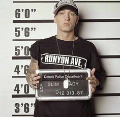 Eminem Profile, Eminem Profile Pic, Eminem Icon, Detroit Police Department, Art Success, Abs Fitness