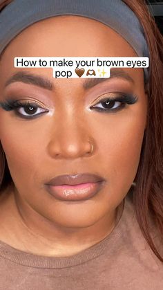 Brown Outfit Makeup Look, How To Make Brown Eyes Pop, Natasha Denona Palette, Brown Eyeshadow Looks, Brown Eyes Pop, Face Paints, Eyeshadow For Brown Eyes, Neutral Eyeshadow